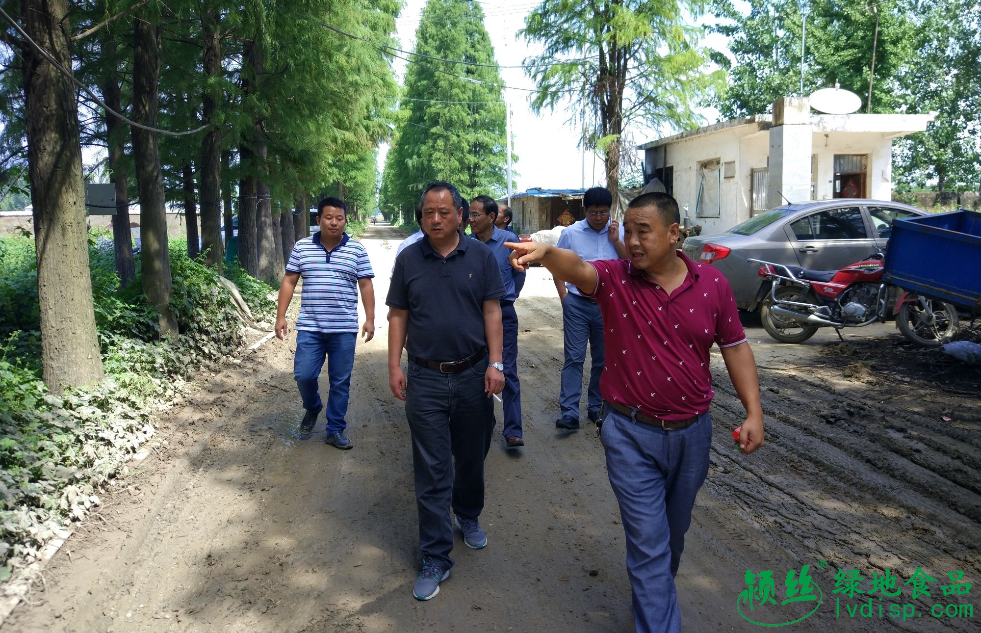 阜南县、泗县环保局领导来我厂考察工作